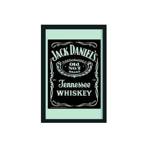 Cadre miroir Jack Daniels Logo Classique