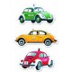 Set de 3 magnets VW Volkswagen : Coccinelle (Beetle) - Véhicules utilitaires