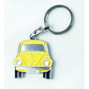 Porte-clés VW Volkswagen COX Beetle jaune + écrin
