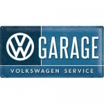 Plaque en métal 25 x 50 cm : VW Volkswagen - Garage