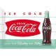 Plaque en métal 30 X 40 cm : Coca-Cola publicité pour le mythique soda