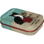 Boîte à pilules Betty Boop : coeur et traces de bisous