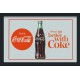 Cadre miroir vintage Coca-Cola 