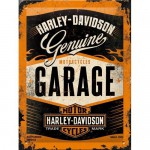 Plaque en métal 15 X 20 cm : Harley-Davidson Garage