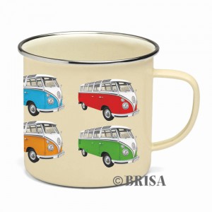 Tasse à café (coffee mug) VW Volkswagen T1 Bulli multicolores