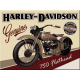 Magnet 8 x 6 cm Harley-Davidson : moto 750 Flathead