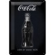 Plaque en métal 20 X 30 cm : Coca-Cola petite bouteille sur fond noir