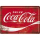 Plaque en métal 14 X 10 cm : Coca-Cola publicité rétro
