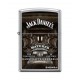 Briquet essence Zippo logo Jack Daniels vue dans les caves de maturation