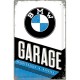 Plaque en métal mate neuve XL 40 x 60 cm : Garage BMW