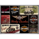 Set de 9 magnets : Harley-Davidson motos