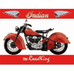 Plaque en métal 20 X 30 cm : Indian The Roadking (moto)