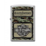 Briquet essence Zippo Harley-Davidson logo Bar & Shield sur camouflage