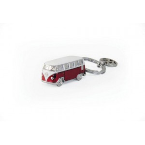 Porte-clés en 3D avec T1 VW Volkswagen Bulli Campervan rouge