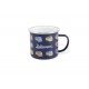 Tasse à café (coffee mug) VW Volkswagen T1 Bulli multicolores sur fond bleu marine