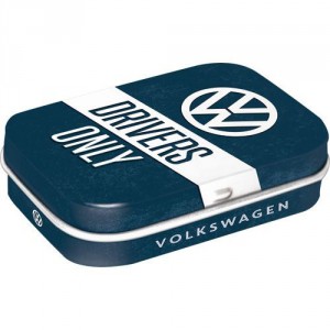 Boîte à pilules logo VW Volkswagen "Drivers only"