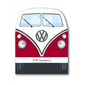 Grattoir de pare-brise en forme de VW Volkswagen T1 Bulli rouge
