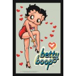 Cadre miroir Betty Boop : coeurs