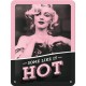 Plaque en métal 15 X 20 cm : Marlyn Monroe - Certains l'aiment chaud ! Some like it hot !