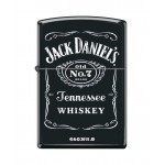 Briquet essence ZIPPO logo Jack Daniel's sur fond "black matte"