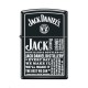 Briquet essence ZIPPO pêle-mêle de slogans et de logos Jack Daniel's sur fond "black matte"