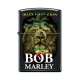 Briquet essence Zippo Bob Marley Iron Lion Zion fond "black matte"