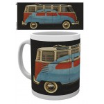 Tasse à café (coffee mug) VW Volkswagen T1 BULLI rouge et blanc