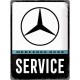 Plaque en métal 30 X 40 cm Mercedes-Benz : Service