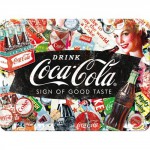 Plaque en métal 15 X 20 cm : Coca-cola publicité 