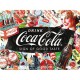 Plaque en métal 15 X 20 cm : Coca-cola publicité pêle-mêle