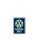Désodorisant à suspendre VW Volkswagen Parking Only (Parfum Fresh)