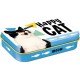 Boîte pour transporter les friandises de votre chat : Happy Cat (Chat heureux)