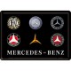 Plaque en métal 14 X 10 cm Mercedes-Benz : Logos au fil du temps