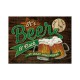 Magnet 8 x 6 cm "It's beer o'clock" (bière)