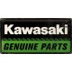 Plaque en métal 25 x 50 cm : Kawasaki : Genuine parts