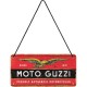Plaque en métal 10 X 20 cm à suspendre : Moto Guzzi depuis 1921