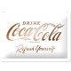 Plaque en métal 15 X 20 cm : Coca-cola Refresh yourself