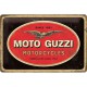 Plaque en métal 20 X 30 cm : Moto Guzzi