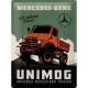Plaque en métal 30 X 40 cm : Mercedes-Benz Unimog