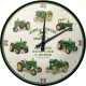 Horloge murale vintage : John Deere : différents tracteurs