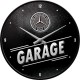 Horloge murale vintage : Mercedes Garage