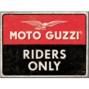Magnet 8 x 6 cm Moto Guzzi - Riders only