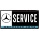 Plaque en métal 25 x 50 cm : Mercedes-Benz : Service