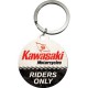Porte-clés rond : Kawaski Moto - Riders only