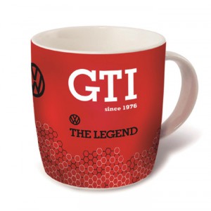 Tasse à café (coffee mug) VW Volkswagen Golf GTI rouge : The legend