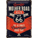 Plaque en métal 20 X 30 cm Route 66 : The ultimate road trip