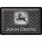 Plaque en métal 20 X 30 cm John Deere : mention only use here