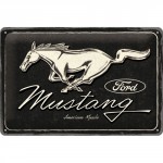 Plaque en métal 20 X 30 cm : Ford Mustang
