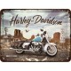 Plaque en métal 15 X 20 cm : Harley-Davidson dans l'ouest américain