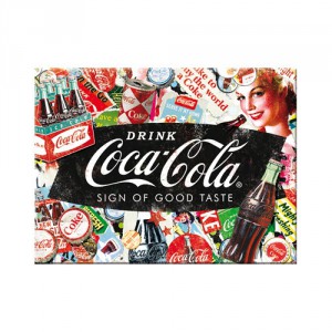 Magnet 8 x 6 cm Coca-Cola publicité pêle-mêle